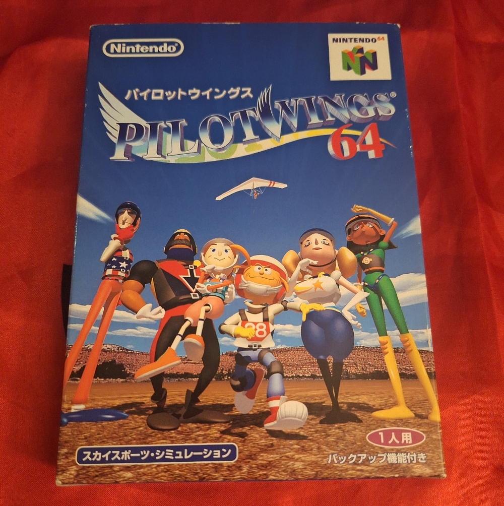 Nintendo Pilotwings 64 with Blue and Red Cover
